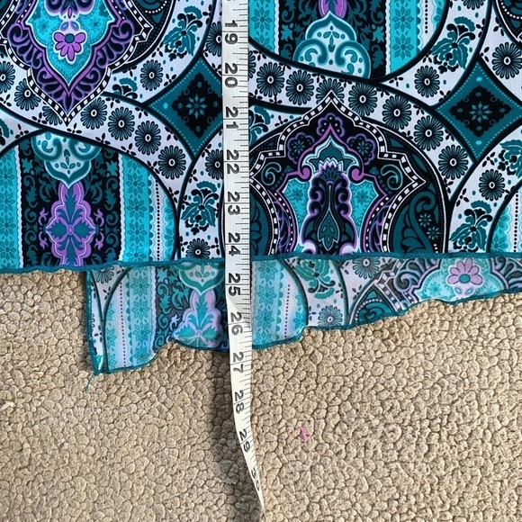 Olivia Paige Pullover Faux Wrap Short Sleeves Top Size 2X - Picture 8 of 9